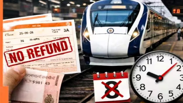 Indian Railways Ticket Cancellation Rules 2026 Indian railways ticket cancellation rules 2026 refund chart 8 hour no refund rule train ticket policy india