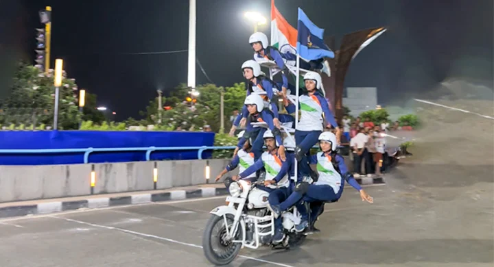 Gujarat gaurav day celebration at dumas sea face surat