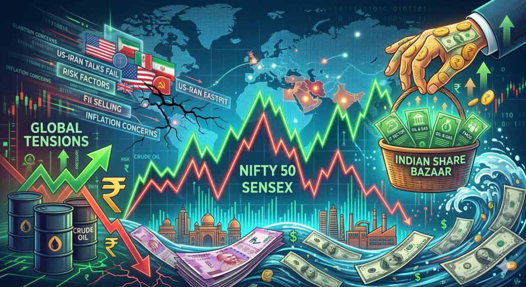 Share Bazaar Outlook: Nifty 50, Sensex Amid Global Tensions Share bazaar