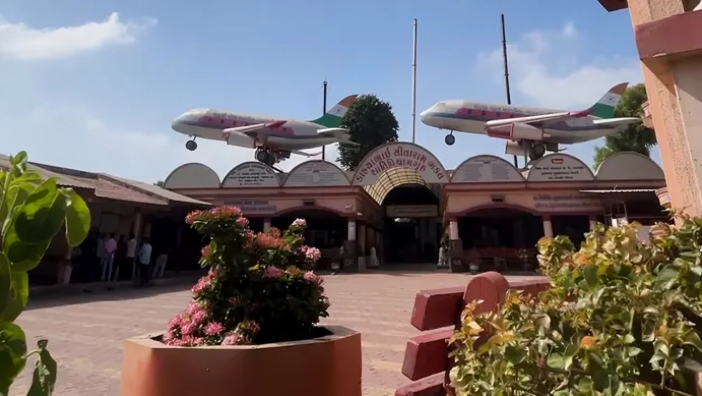 Bardoli Crematorium Transformed Into Airport-Themed Moksha Dham Bardoli crematorium transformed into airport