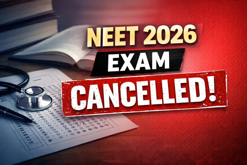 Neet 2026 exam cancel after paper leak