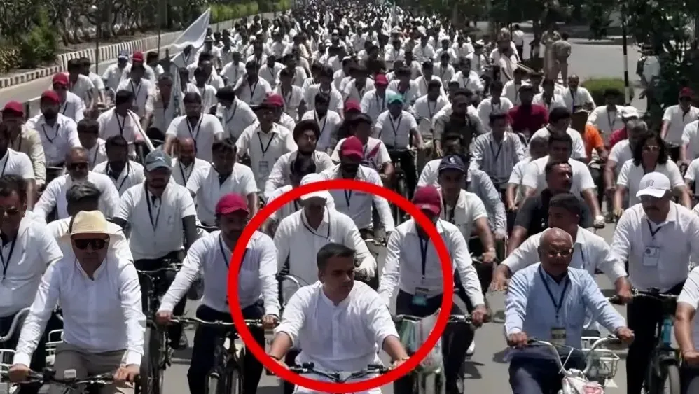 Surat Hosts Mega Cycle Rally Before Pm Narendra Modi’S Arrival Surat hosts mega cycle rally before pm narendra modi's arrival
