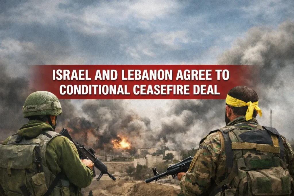 Israel And Lebanon Reach Conditional Ceasefire, Peace Talks Next Israel and lebanon reach conditional ceasefire