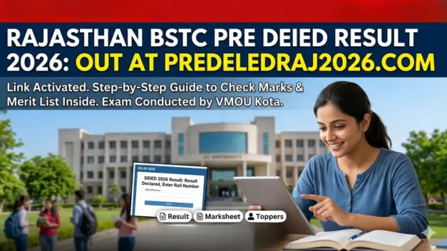 Rajasthan Bstc Pre Deled Result 2026 Announced, Direct Link, Toppers &Amp; Marksheet Details Here Rajasthan bstc pre deled result 2026
