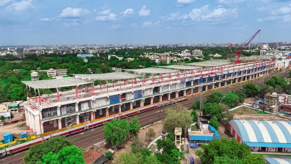 Vadodara bullet train station construction reaches major milestone