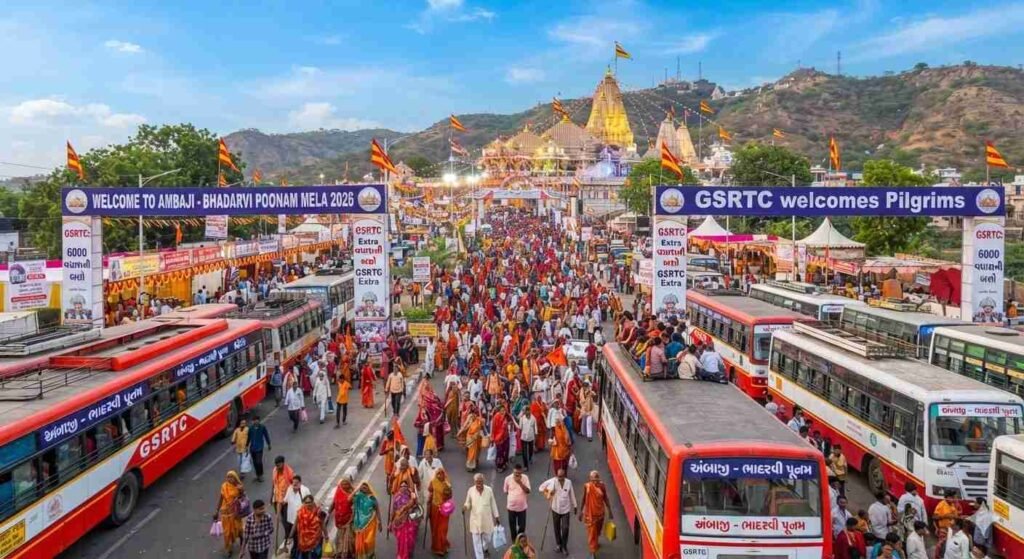 Ambaji Bhadarvi Poonam Mela 2026: Gsrtc To Run 6,000 Extra Buses Image 7c1ff478 100kb