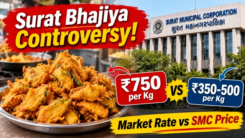 Surat bhajiya controversy: smc bjp wing reportedly pays ₹750 per kg, market rate ₹350–₹500